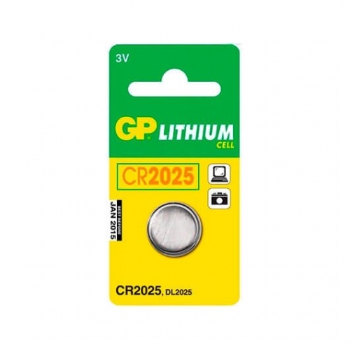 PILA BOTÃO GP CR2025 3V BLISTER | LITIO G073