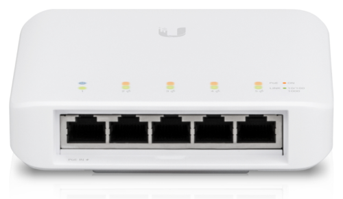 SWITCH UBIQUITI USW-FLEX UNIFI SWITCH FLEX 5 POE INTERIOR E EXTERIOR