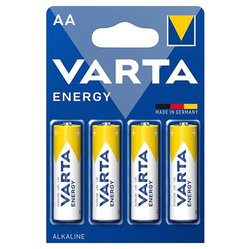 VARTA PILHAS ALCALINAS ENERGY LR06 AA BLISTER 4 UND