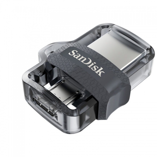 SanDisk Ultra Dual Drive m3.0 64GB USB 3.2 Preto/Prata - Unidade Flash USB