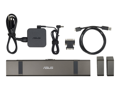ASUS USB 3.0 HZ-3B docking-station 19V /4.37A 65W 1xUSB 3.1 Typ-C 4xUSB 3.0 1xDVI-I 1xHDMI MSWin 7/8/10 + power adapter 