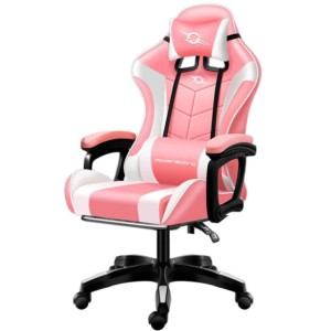 Cadeira Gaming PowerGaming Preto/Vermelho com Apoio para os Pés
