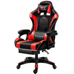 Cadeira Gaming PowerGaming com Coluna AzulTOOTH e MASSAGEM ROSA