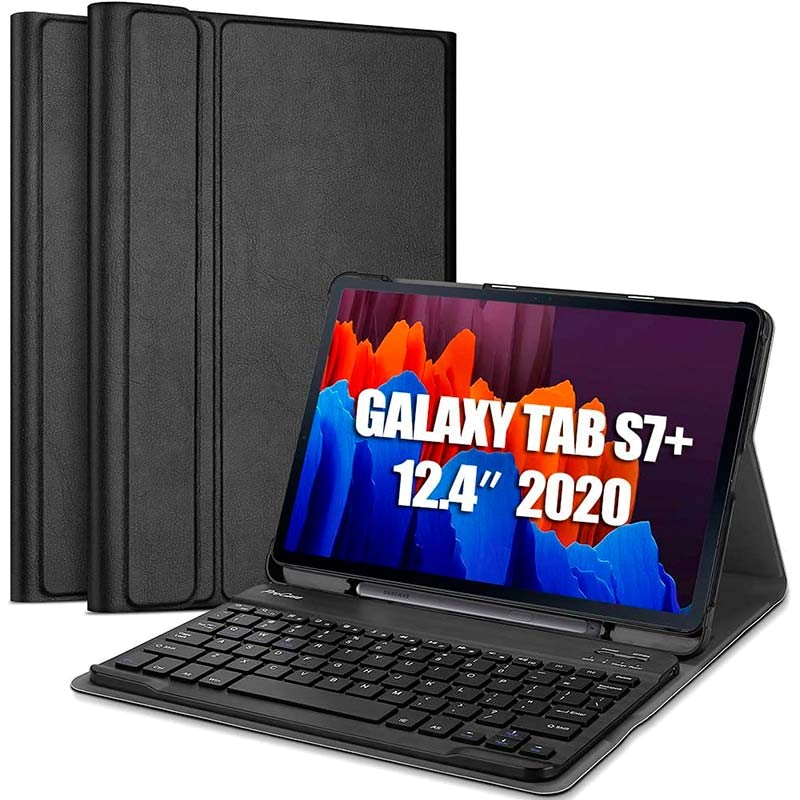 Capa com Teclado Samsung Galaxy Tab S7+/S8+/S7 FE