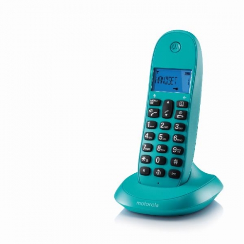 TELEFONE DECT DIGITAL MOTOROLA C1001LB+ TURQUESA