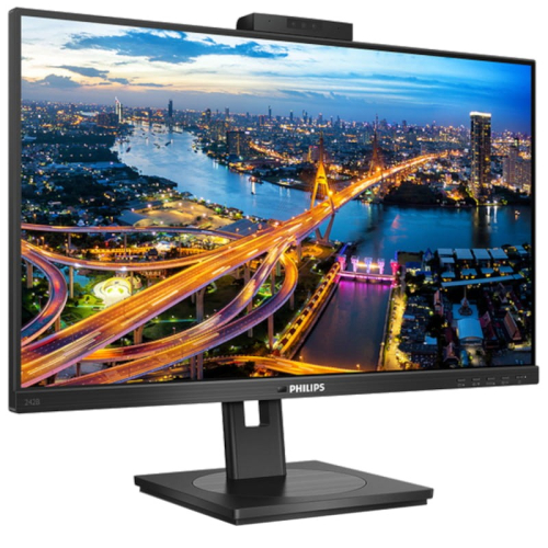  MONITOR PHILIPS IPS 24"(23.8) FHD VGA DVI HDMI DP USB WEBCAM COLUNAS HAS PIVOT 