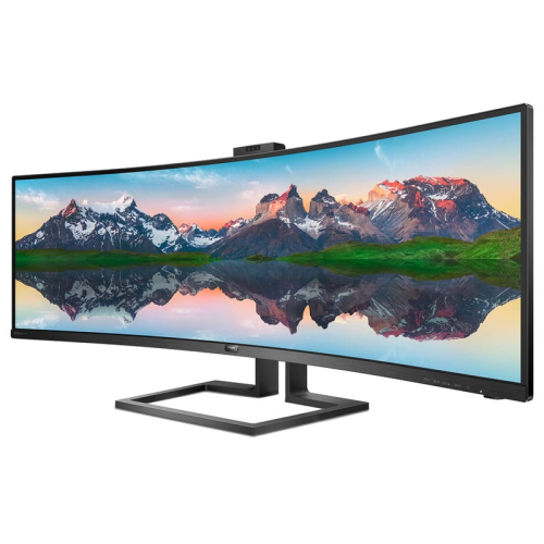 MONITOR PHILIPS 49"32:9 CURVO DUAL QHD HDMI DP USB-C WEBCAM COLUNAS 499P9H