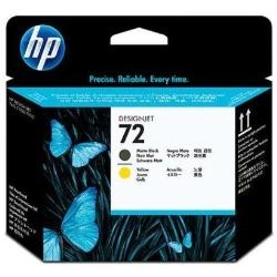 TINTEIRO PRETO MATE E AMARELO HP 72