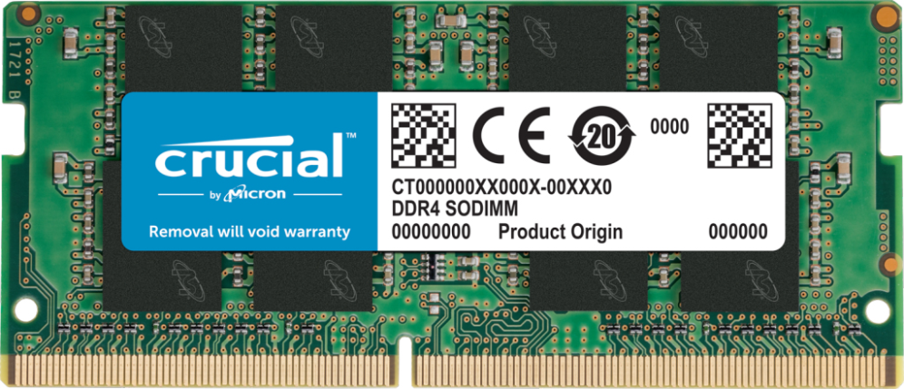 MEMORIA RAM SODIMM DDR4 16GB 3200MHz CRUCIAL