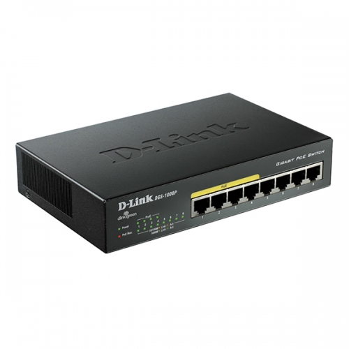 D-LINK SWITCH 8x10/100/1000 GIGABIT (4xPOE) 68W
