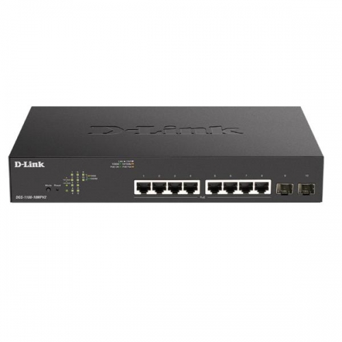 D-LINK SWITCH 10-PORT POE+ GIGABIT SMART MANAGED SWITCH (130W))