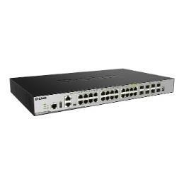 D-LINK SWITCH L3 MANAGED STACKABLE 24x1000 + COMBO 4xSFP 4x10G SFP+ ST IMG