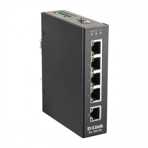 D-LINK SWITCH INDUSTRIAL 5 PORT UNMANAGED WITH 5x10 | 100 BASET(X) PORTS