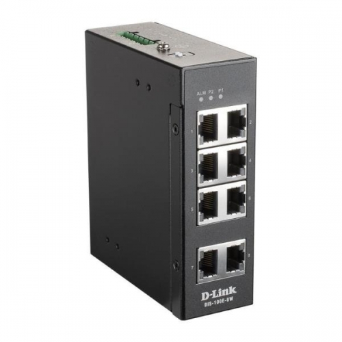 D-LINK SWITCH INDUSTRIAL 8 PORT UNMANAGED SWITCH WITH 8 X 10 | 100 BASET(X) PORTS