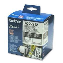 Fita BROTHER Película Plástica Contínua Branca 62mm x 15,24m