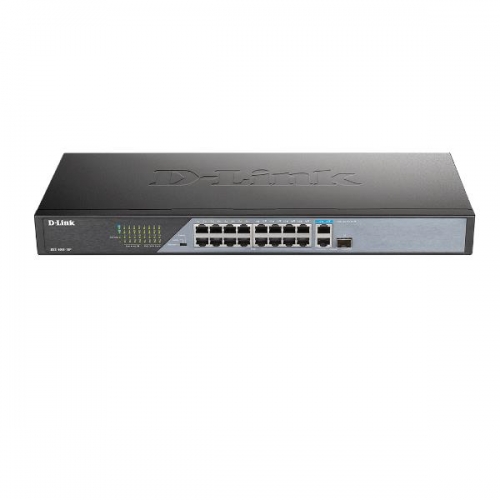 D-LINK SWITCH 18-PORT 10/100 UNMANAGED LONG RANGE POE SURVEILLANCE
