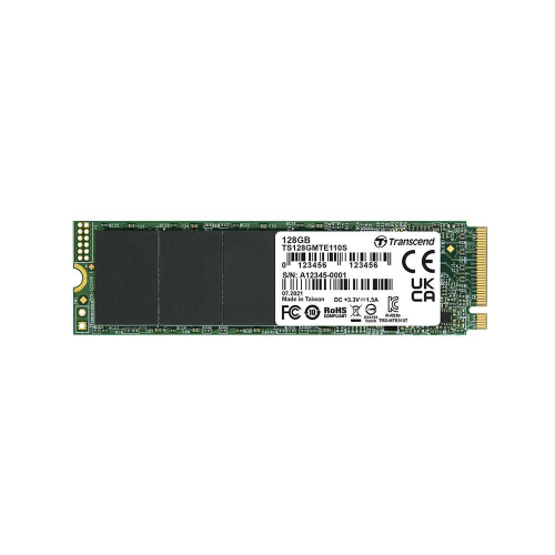 SSD M.2 PCIe NVMe Transcend 128GB 110S -1500R | 400W-90K | 90K IOPs