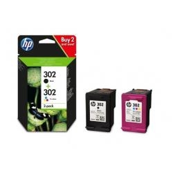 HP COMBO 302 PRETO/ TRICOLOR BLISTER