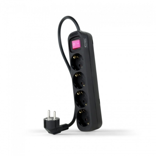 REGLETA 4 TOMAS 1.4MCOMINTERRUPTOR NANOCABO Preto