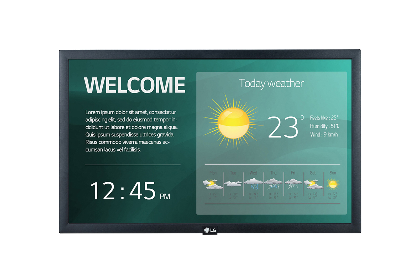 LG MONITOR LED PROFISSIONAL 22"FHD 250CD 16/7 WEBOS 22SM3G