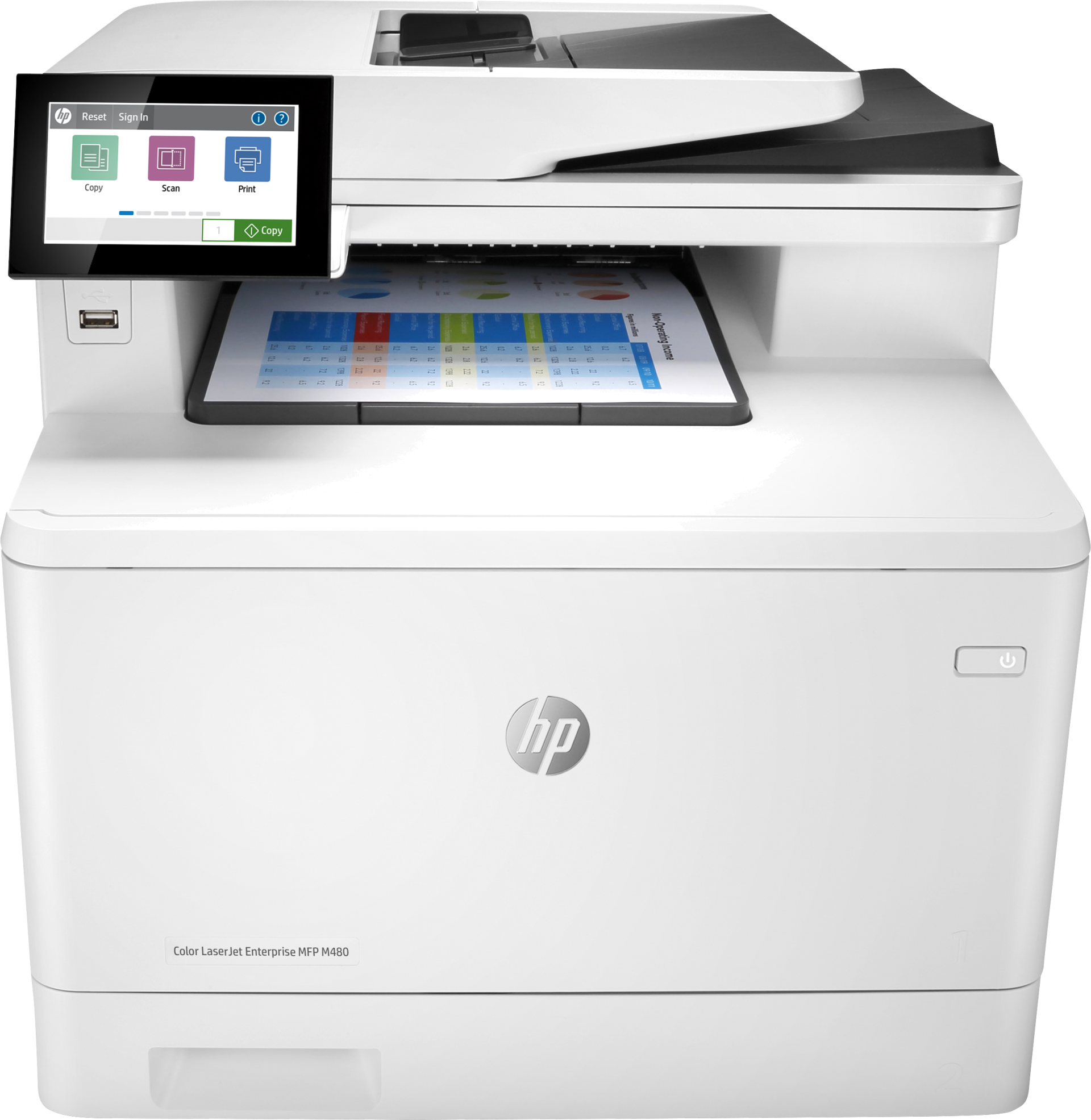 Impressora HP Multifunções Color LaserJet Enterprise M480f