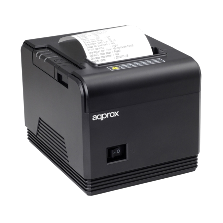 Impressora Approx Térmica 203dpi 80mm,Preto - USB / LAN / Serie / RJ11