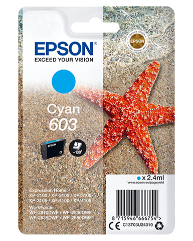 EPSON TINTEIRO AZUL 603 XP-28xx | 3100 | 21xx | 3105 | 41xx