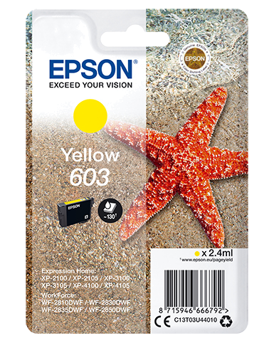 EPSON TINTEIRO AMARELO 603 XP-28xx | 3100 | 21xx | 3105 | 41xx