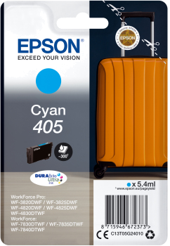 Tinteiro EPSON 405 Ciano - WF-3820 | 3825 | 4820 | 4825 | 4830 | 7830 | 7835 | 7840