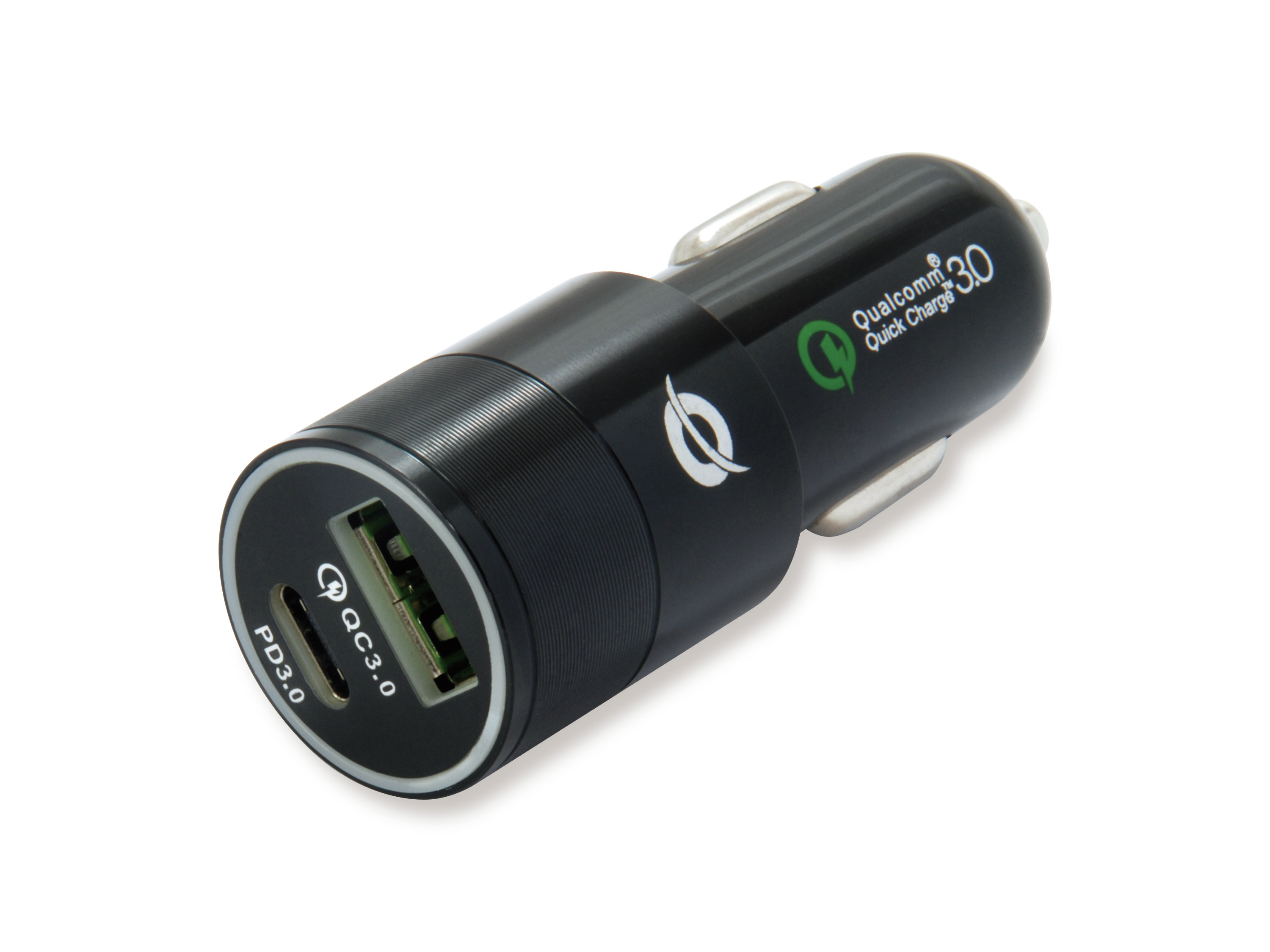 CONCEPTRONIC CARREGADOR CARRO 1X USB-C+1X USB 5.4A 36W CHARGER