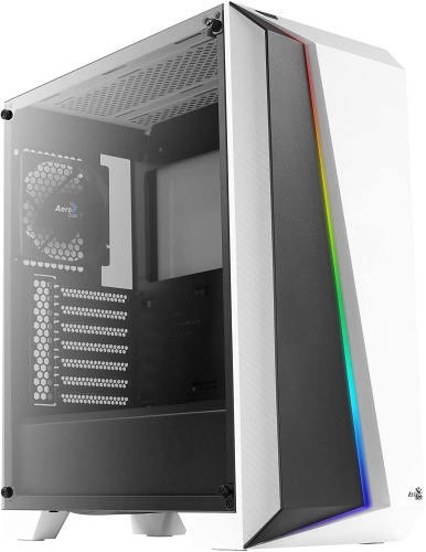 Caixa Aerocool CYLON PRO Advanced ATX,RGB13 Modes,Tempered Glass FW,White