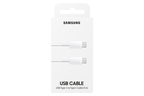 SAMSUNG CABLE USB-C TO USB-C 5A 1M WHITE