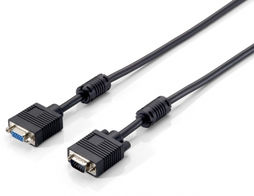 EQUIP CABO EXTENSAO VGA HDB15 3+7 M | F PRETO - 1.80MT