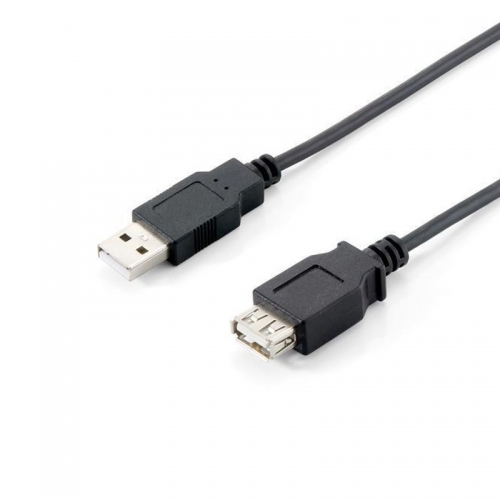 EQUIP CABO EXTENSAO USB-A | A M | F 1.8MT PRETO
