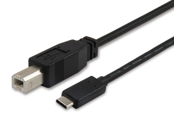 EQUIP CABO USB 2.0 B-C M | M 1MT PRETO