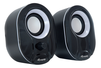 EQUIP LIFE MINI COLUNAS 6W USB CONTROLO SOM PRETO | BRANCO
