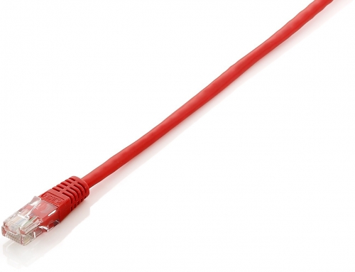 EQUIP CHICOTE CAT6 UTP 0.5MT VERMELHO