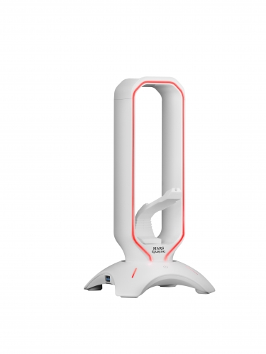 SUPORTE AUSCULTADORES MARS GAMING MHHPRO 3IN1 CONTROL RGB HEADSET HOLDER MOUSE BUNGEE 2XUSB3.0 WHITE