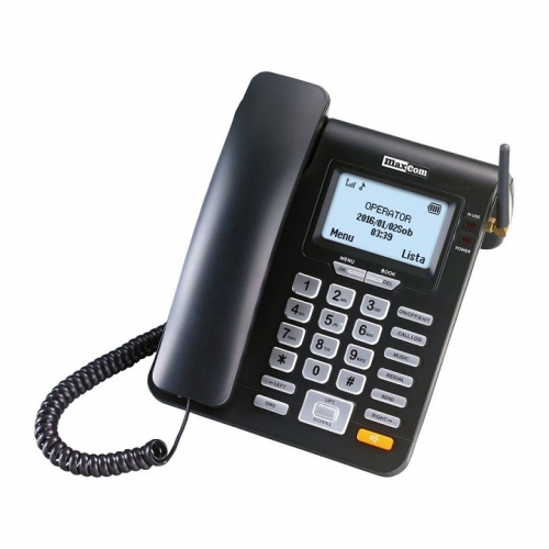 TELEFONE FIXO Maxcom Comfort MM28D Single SIM 2G Preto