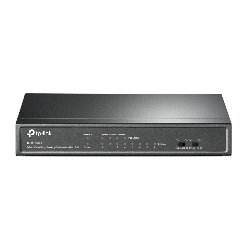 TP-LINK SWITCH 8-PORT 10 | 100 MBPS DESKTOP W | 4-PORT POE