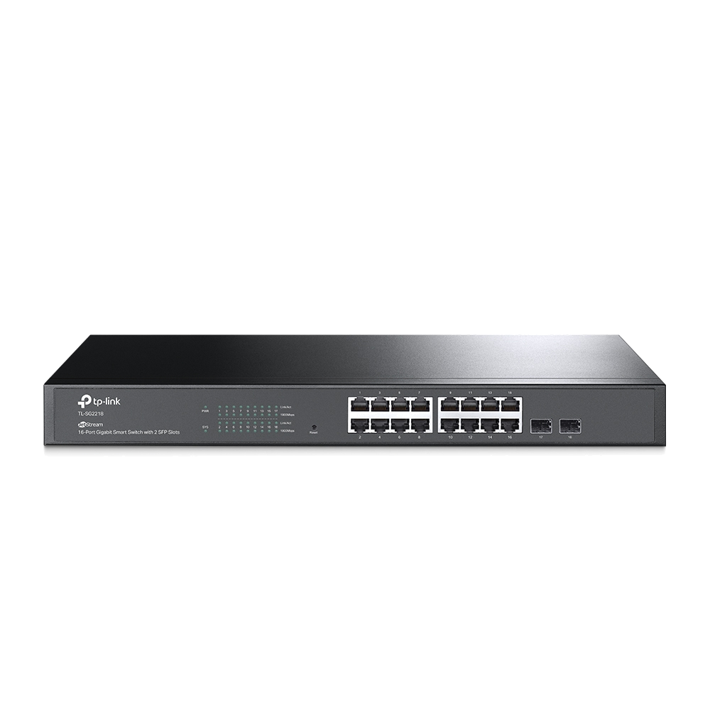 TP-LINK JETSTREAM 16-PORT GIGABIT SMART SWITCH WITH 2 GIGABIT SFP SLOTS