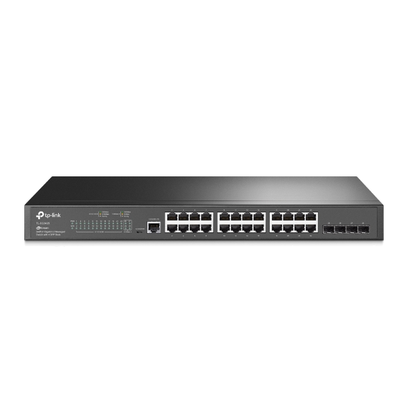 TP-LINK JETSTREAM 24-PORT GIGABIT L2+ MANAGED SWITCH WITH 4 SFP SLOTS
