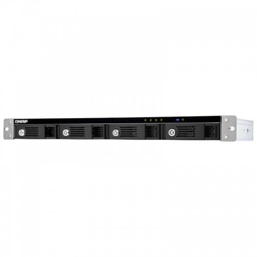 QNAP 4 BAY 1U 12\"SHORT DEPTH RACKMOUNT 3.5\"SATA HDD EXTERNAL ENCLOSURE