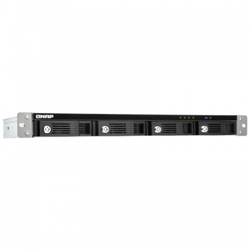 QNAP 4 BAY 1U 12\"SHORT DEPTH RACKMOUNT 3.5\"SATA HDD EXTERNAL ENCLOSURE