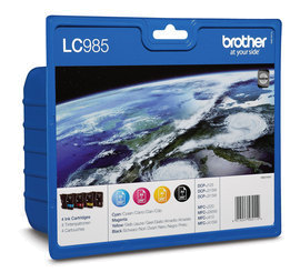 BROTHER TINTEIRO PACK 4CORES LC985