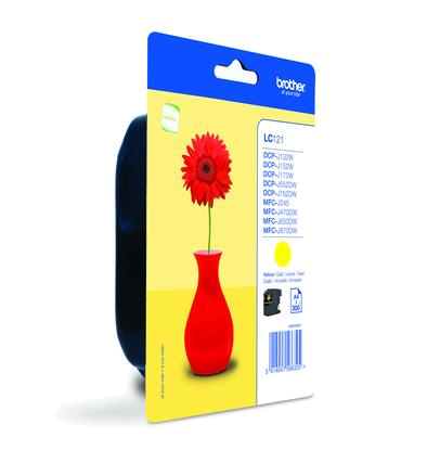BROTHER TINTEIRO AMARELO LC121