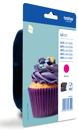 BROTHER TINTEIRO MAGENTA LC123