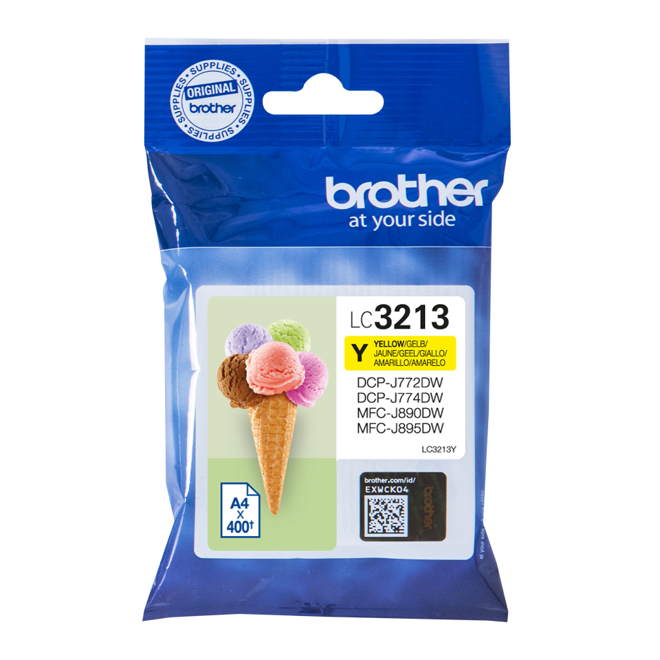 BROTHER TINTEIRO AMARELO LC-3213