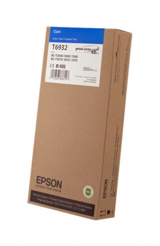 Tinteiro EPSON T6932 Ciano UltraChrome XD 350ml - SureColor SC-T3000 | 5000 | 7000