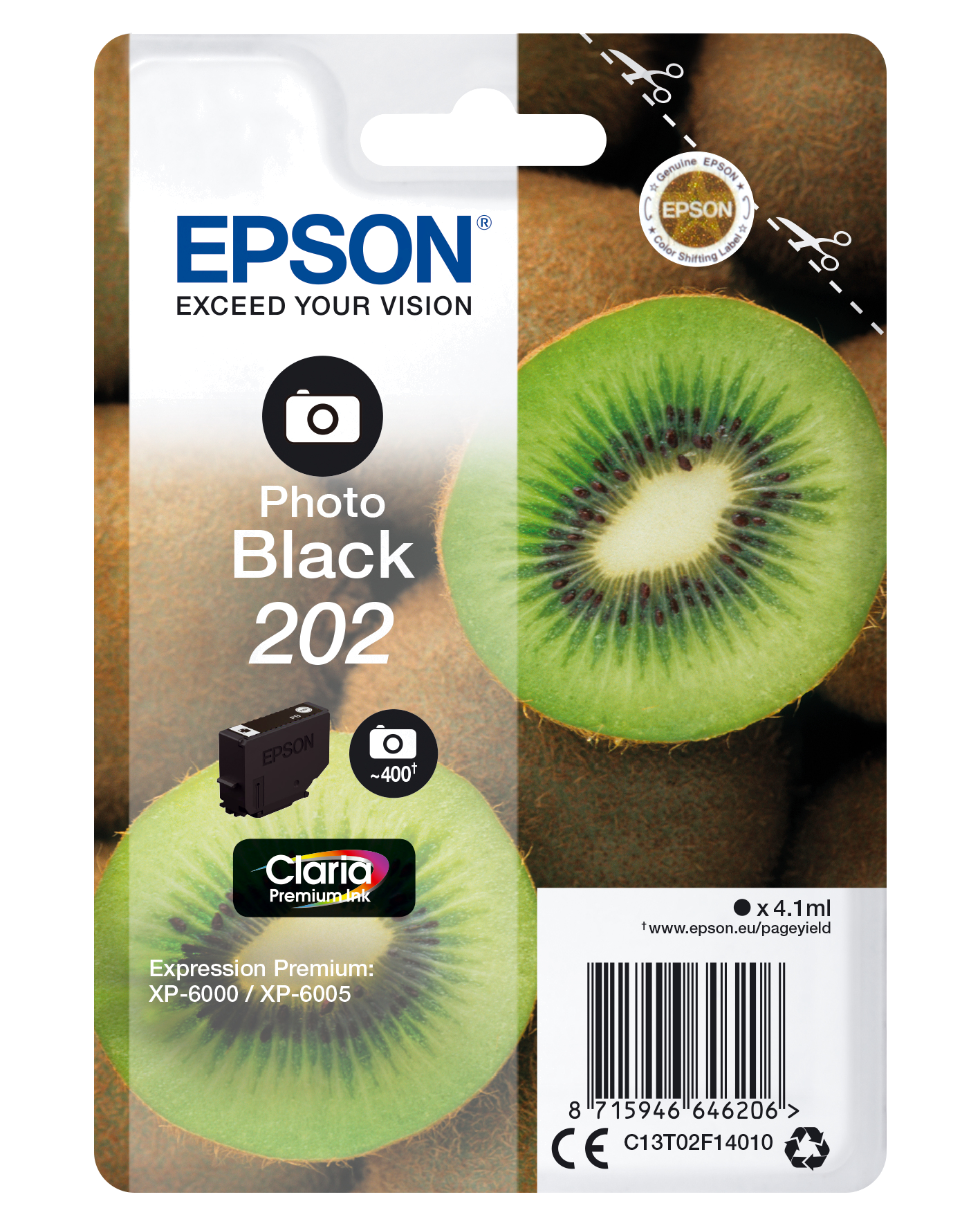EPSON TINTEIRO PRETO 202 PHOTO CLARIA PREMIUM XP-6000 | 05